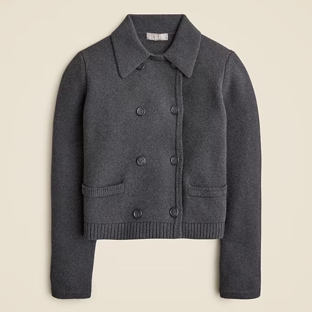 J.Crew Marielle Cropped Cardigan - Large